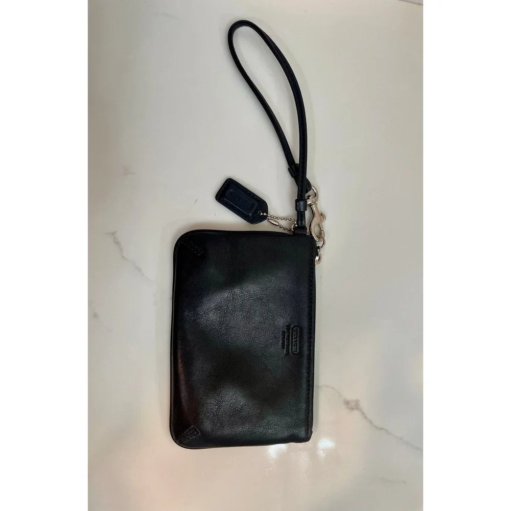 Coach leather wristlet
